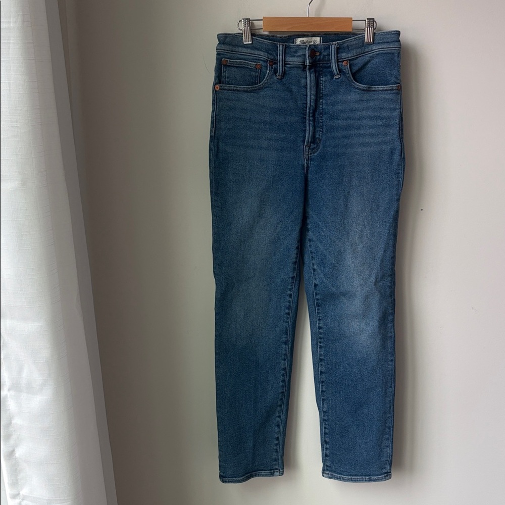 Madewell The Perfect Vintage Jeans Blue Stretch Zip Fly Casual Everyday Size 29
